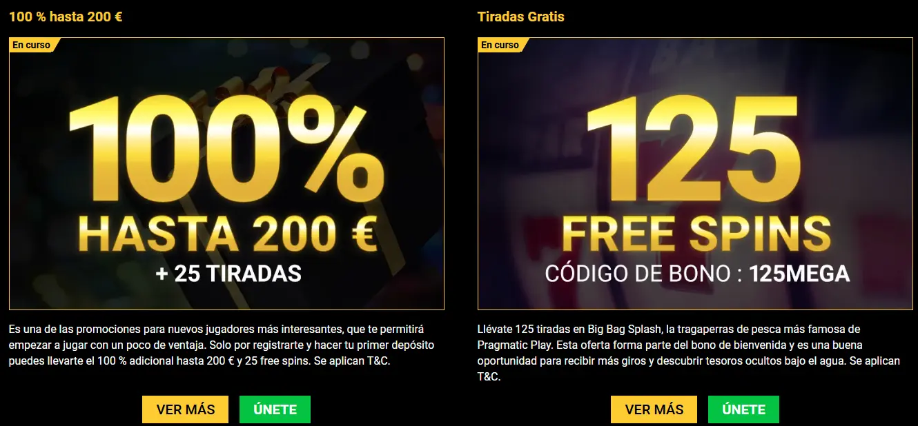gran bono Mega Casino