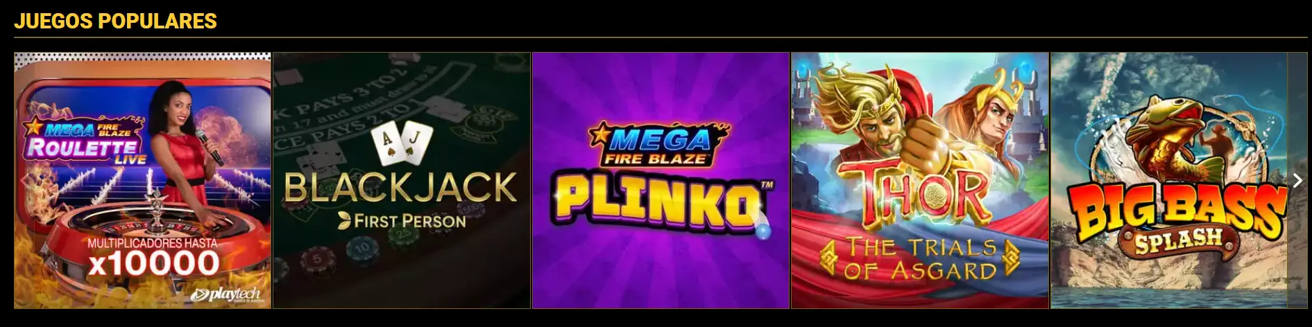 Mega Casino juegos de grandes victorias